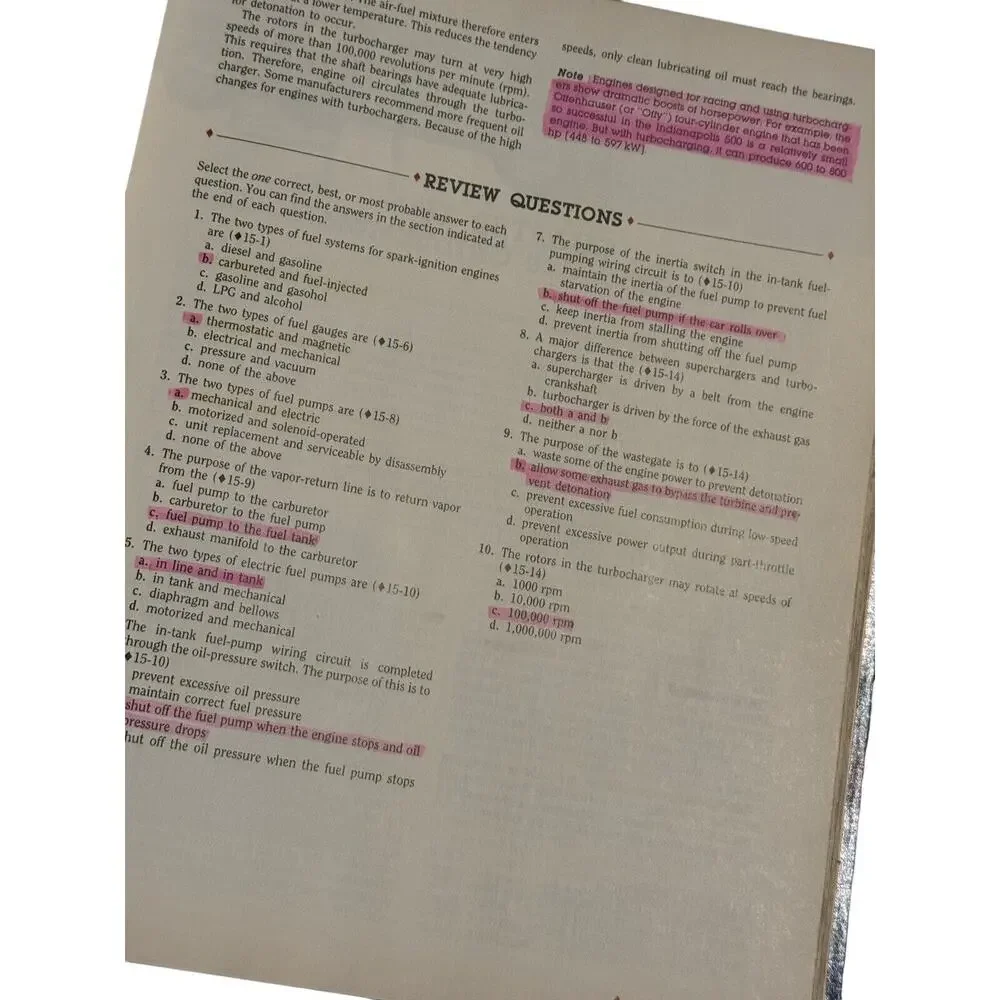 Automotive Mechanics 9th‎ Edition Crouse/Anglin VTG 1985 Performance Engine READ